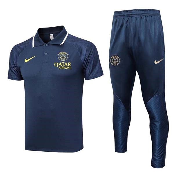 Polo PSG Conjunto Completo 2023-2024 Azul